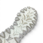 Louis Vuitton LV Lash Line Monogram Sneakers Shoes Fabric Leather White Gray — view 8