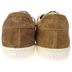 Prada Lane Suede Low Cut Sneakers Brown — view 3