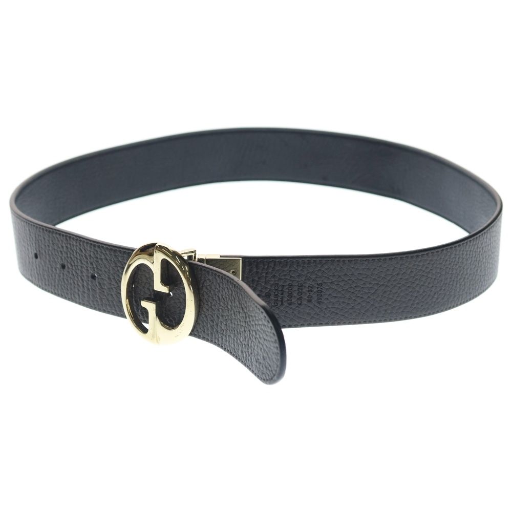 Gucci Belt Leather Black Gold — view 5