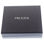 Prada Vitello Micro Grain Leather Compact Wallet Bifold Black — view 6