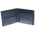 Prada Vitello Micro Grain Leather Compact Wallet Bifold Black — view 4