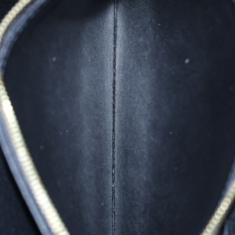 Louis Vuitton Monogram Empreinte Zippy Wallet Card Case Black Leather Gold — view 6