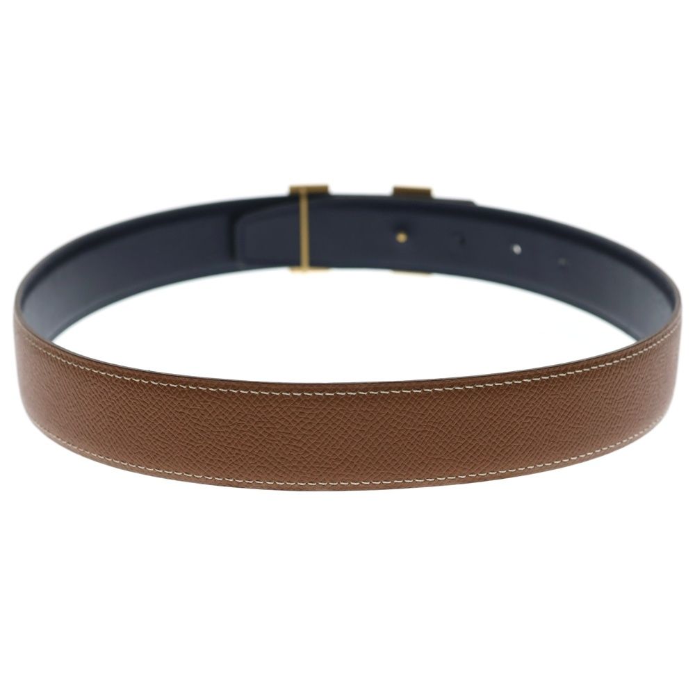 Hermes Constance Belt Taurillon Gold Leather Brown — view 2