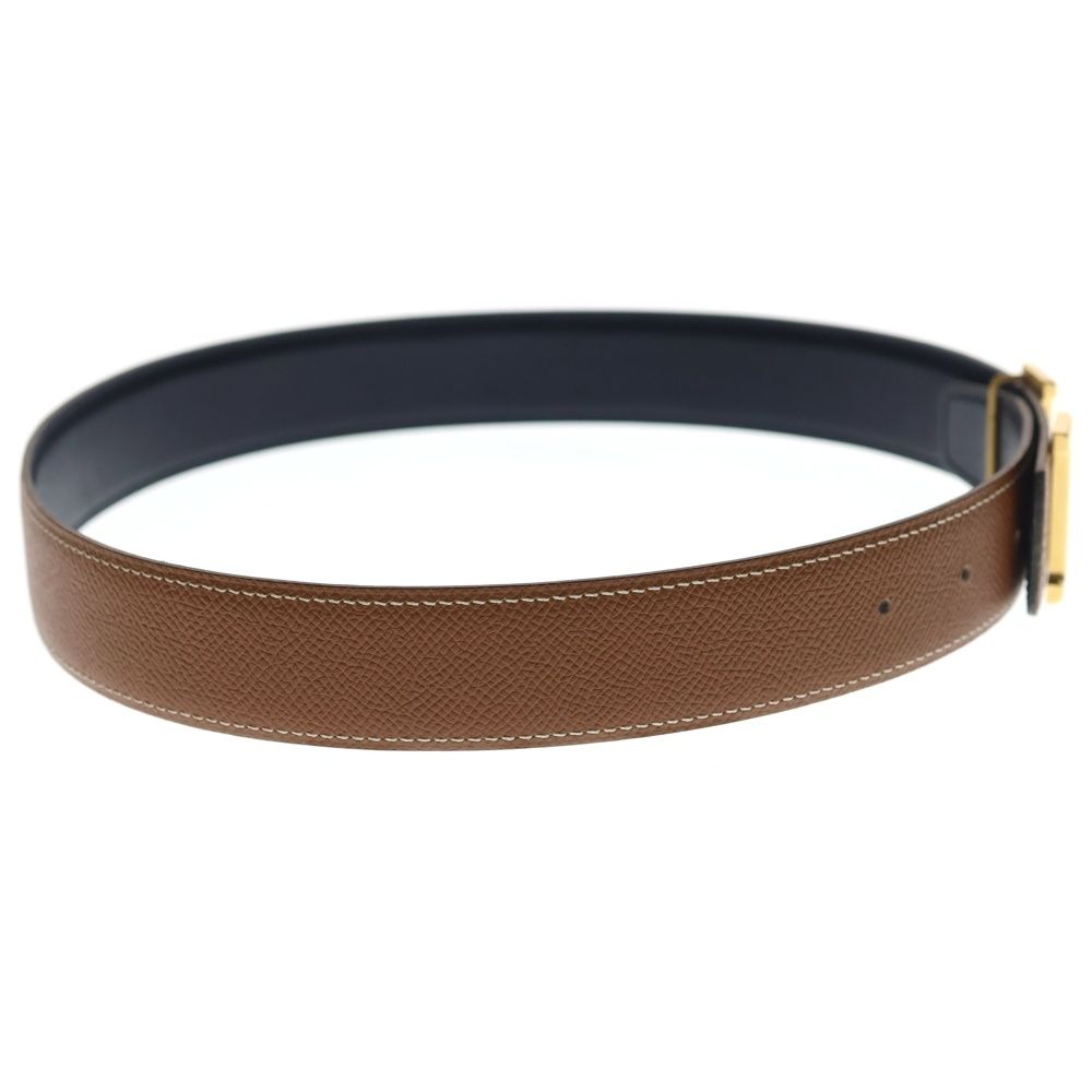 Hermes Constance Belt Taurillon Gold Leather Brown — view 3