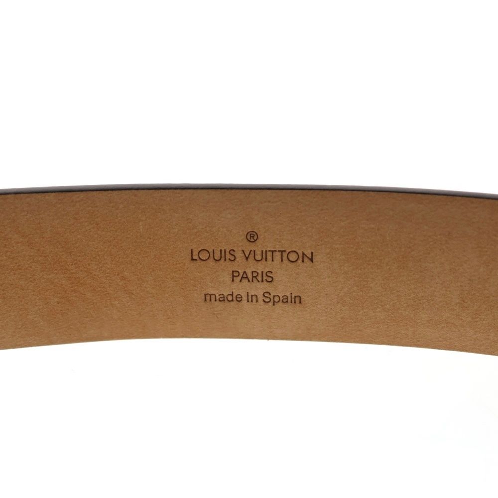 Louis Vuitton Damier Ceinture Carre Belt Brown Silver — view 5