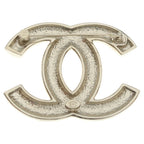 Chanel CC Logo Rhinestone Pin Badge Pin Brooch Silver — view 2