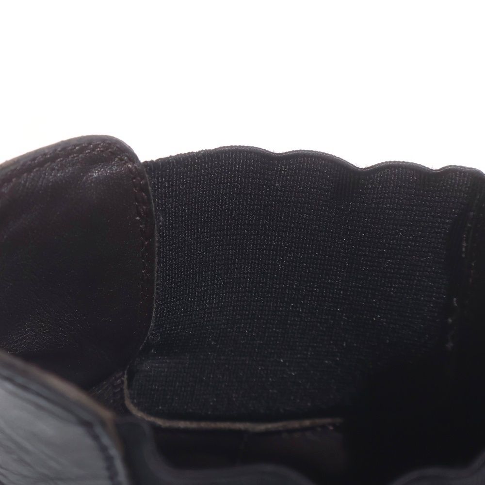 Bottega Veneta Tire Ankle Side Gore Chelsea Boots Black Red — view 6