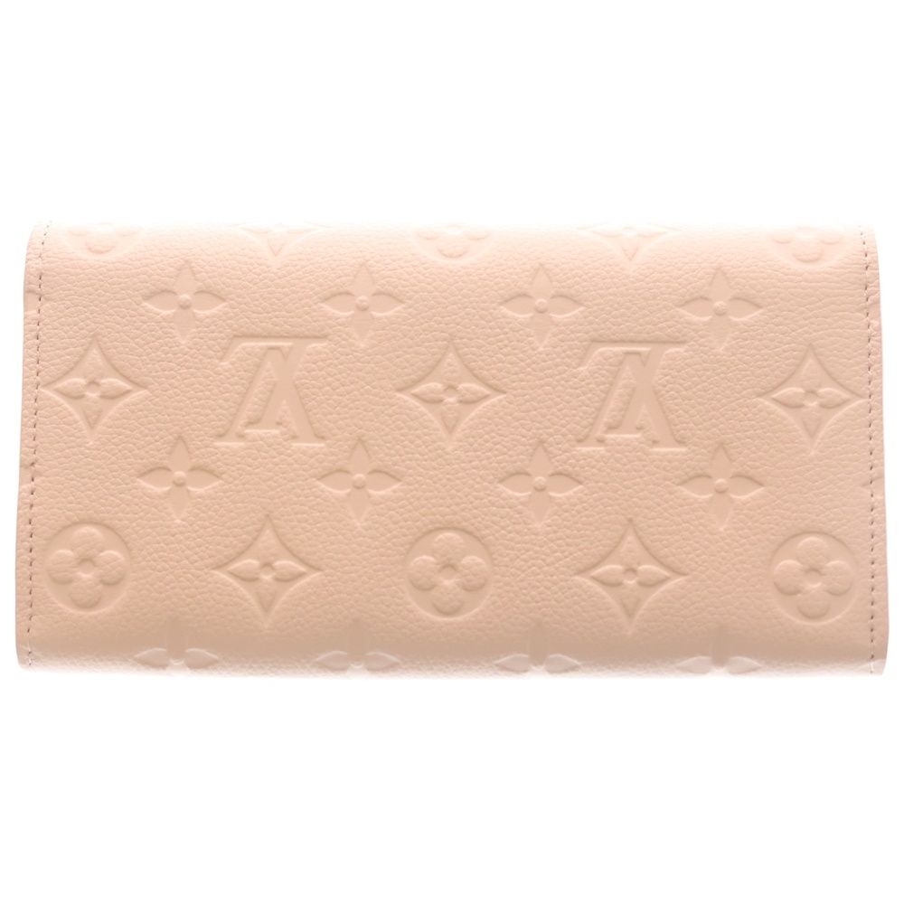 Louis Vuitton Monogram Empreinte Portefeuille Sarah Wallet Card Case Pink — view 2