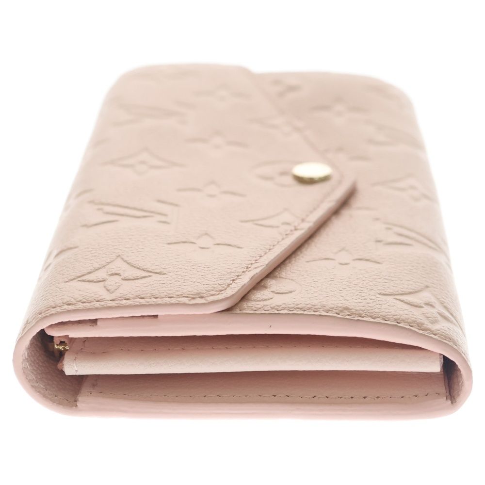 Louis Vuitton Monogram Empreinte Portefeuille Sarah Wallet Card Case Pink — view 3