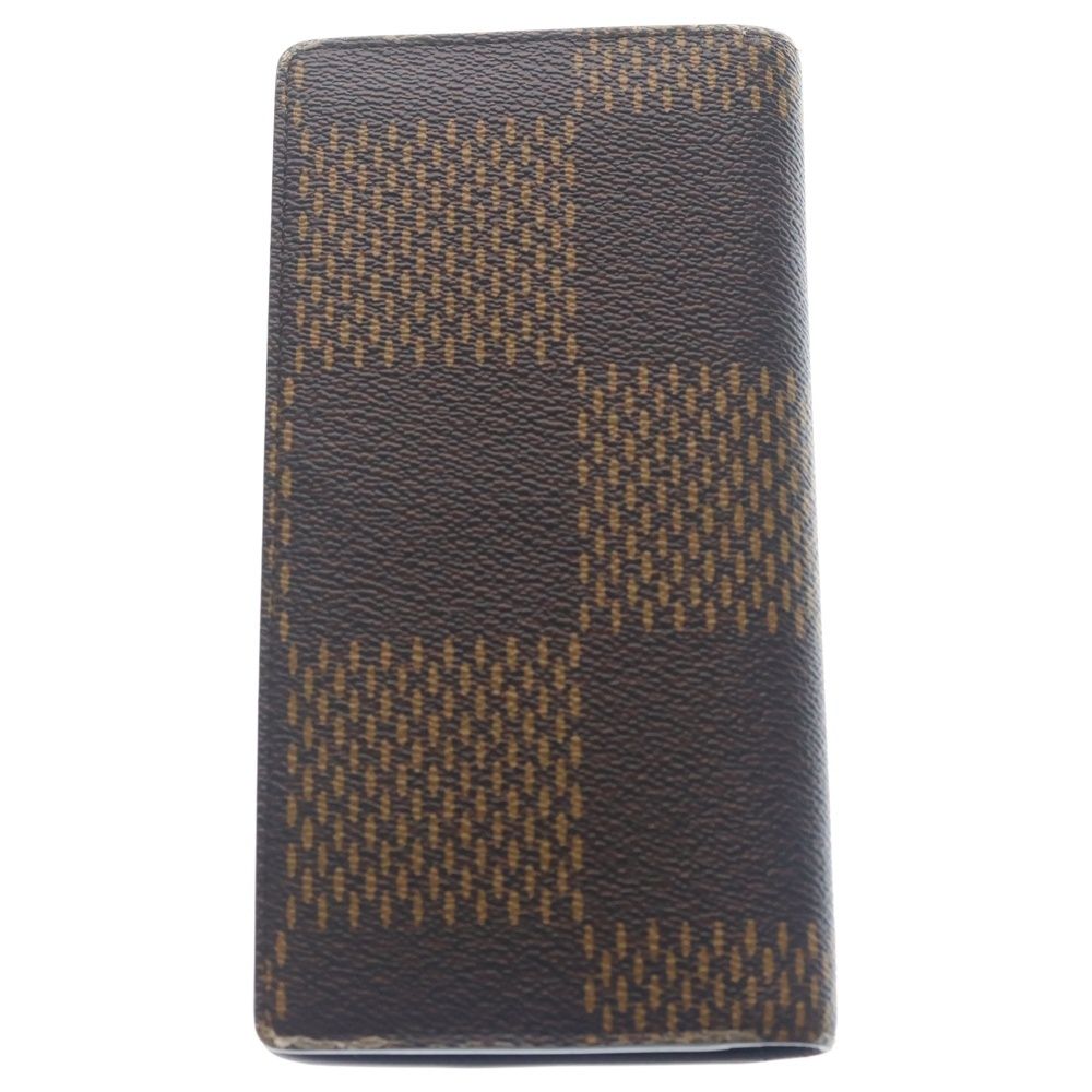 Louis Vuitton LV Damier Giant Portefeuille Plaza Wallet Card Case Brown Leather — view 2
