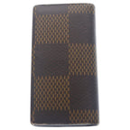 Louis Vuitton LV Damier Giant Portefeuille Plaza Wallet Card Case Brown Leather — view 2