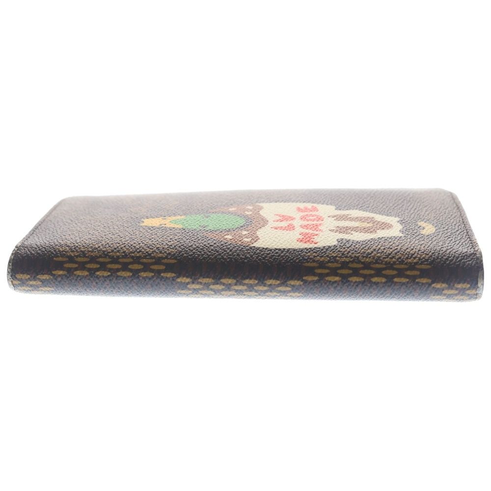 Louis Vuitton LV Damier Giant Portefeuille Plaza Wallet Card Case Brown Leather — view 3