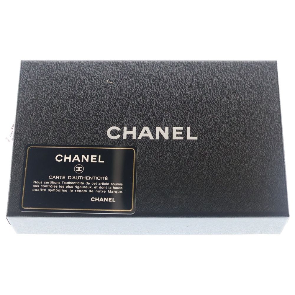 Chanel Quilted Wallet Card Case Metal Silver Lambskin — view 6