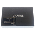 Chanel Quilted Wallet Card Case Metal Silver Lambskin — view 6