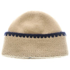Chanel CC Logo Cashmere Silk Knit Hat Beige — view 2