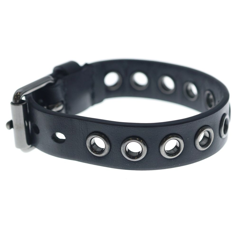 Dior Leather Bangle Bracelet Black — view 3