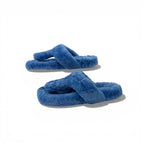 Loewe Sandals Shoes Mouth Blue Mule Thong Flat — view 3