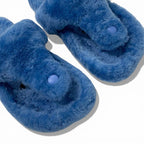 Loewe Sandals Shoes Mouth Blue Mule Thong Flat — view 9