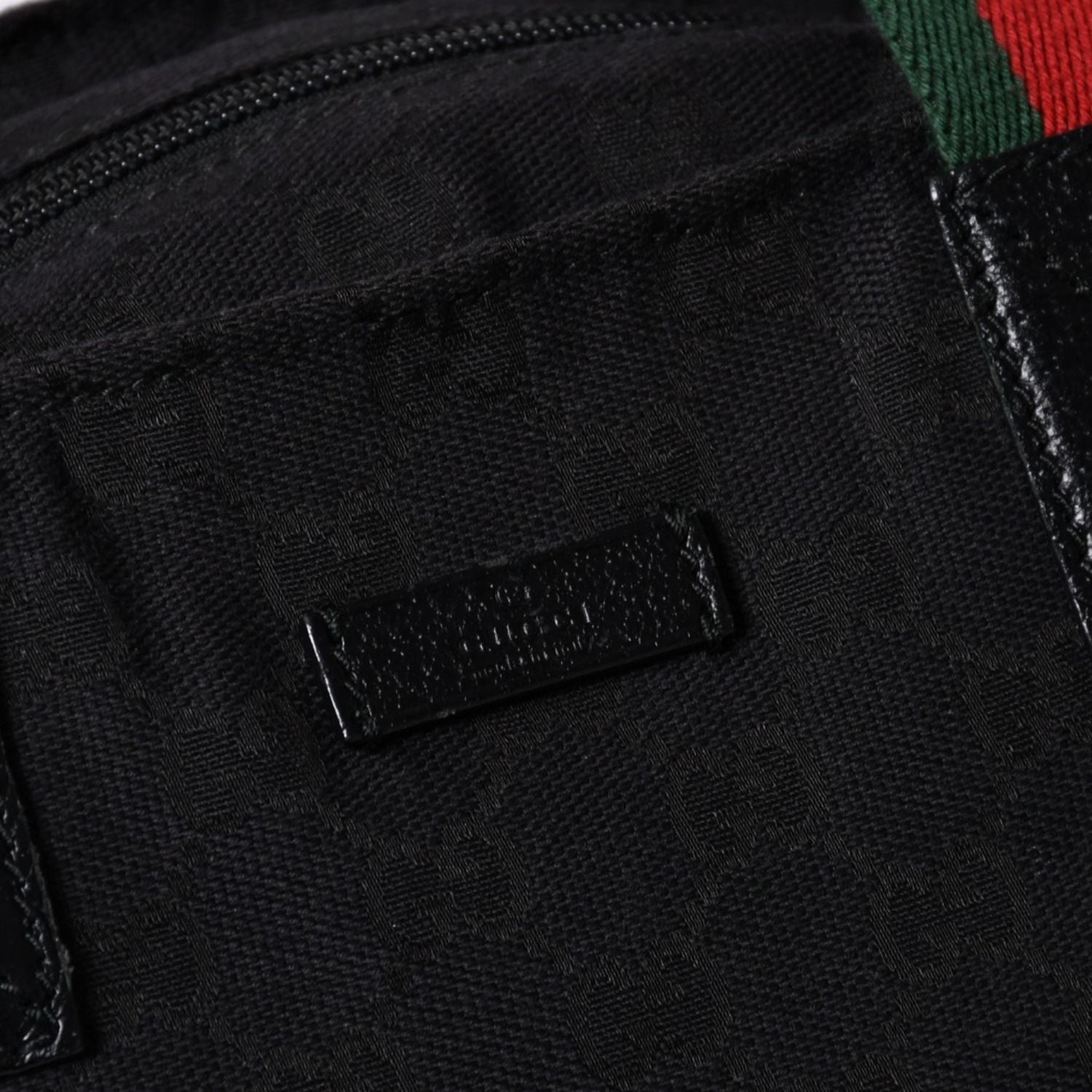 Gucci Handbag Sherry Line GG Canvas Silver Black — view 5