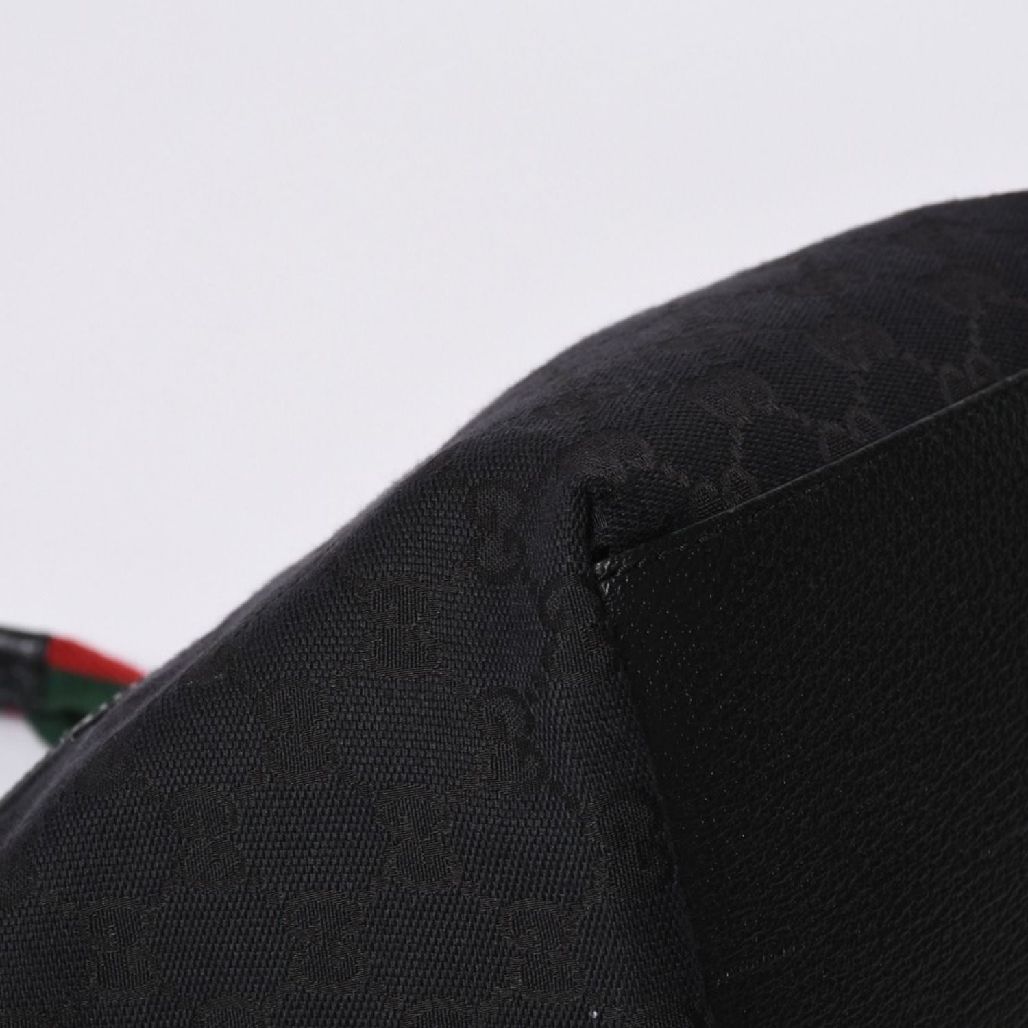 Gucci Handbag Sherry Line GG Canvas Silver Black — view 8