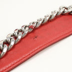 Prada Chain Diagram Shoulder Bag Leather — view 6