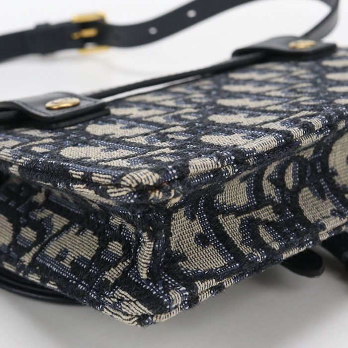 Dior Belt Pouch Saddle Bag Jacquard — view 5