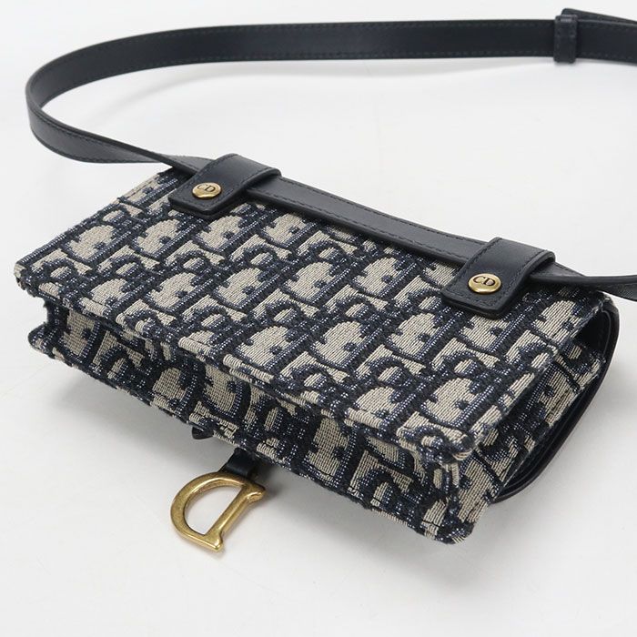 Dior Belt Pouch Saddle Bag Jacquard — view 2