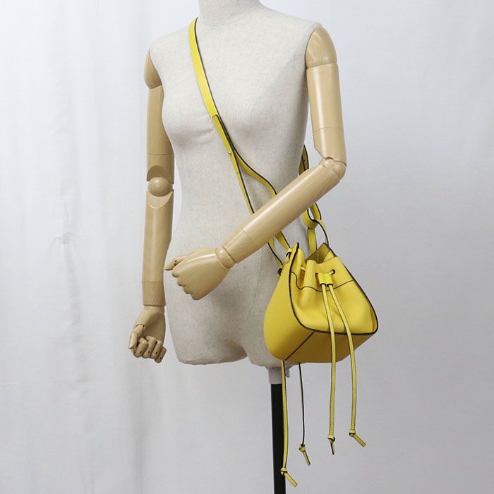 Loewe Drawstring Bag 2-Way Hammock Mini Handbag Calf — view 8