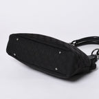 Gucci Hand Bag Handbag GG Canvas Black — view 8