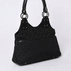 Gucci Hand Bag Handbag GG Canvas Black — view 2
