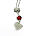 Gucci Silver Heart Necklace 925 Sterling Engraved — view 5