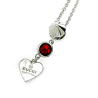 Gucci Silver Heart Necklace 925 Sterling Engraved — view 4