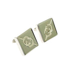 Gucci Silver Interlocking Square Earrings 925 Engraved — view 3