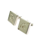 Gucci Silver Interlocking Square Earrings 925 Engraved — view 4