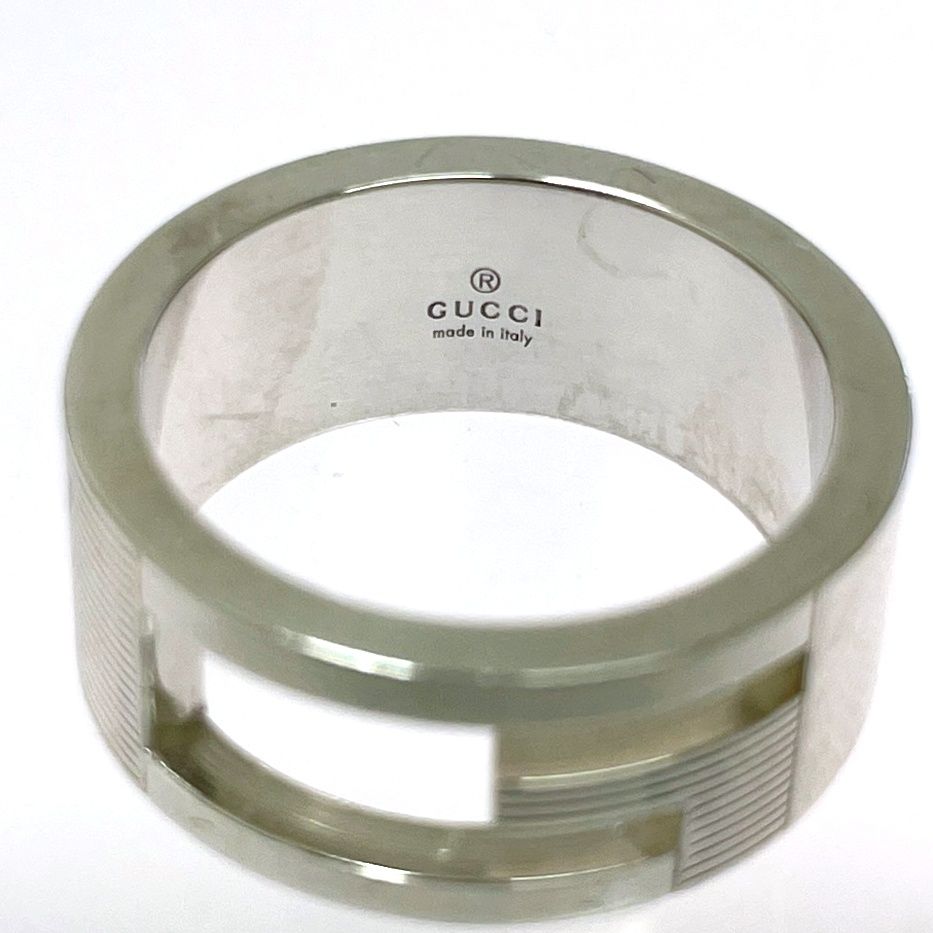Gucci Silver Logo Ring 925 Engraved — view 7