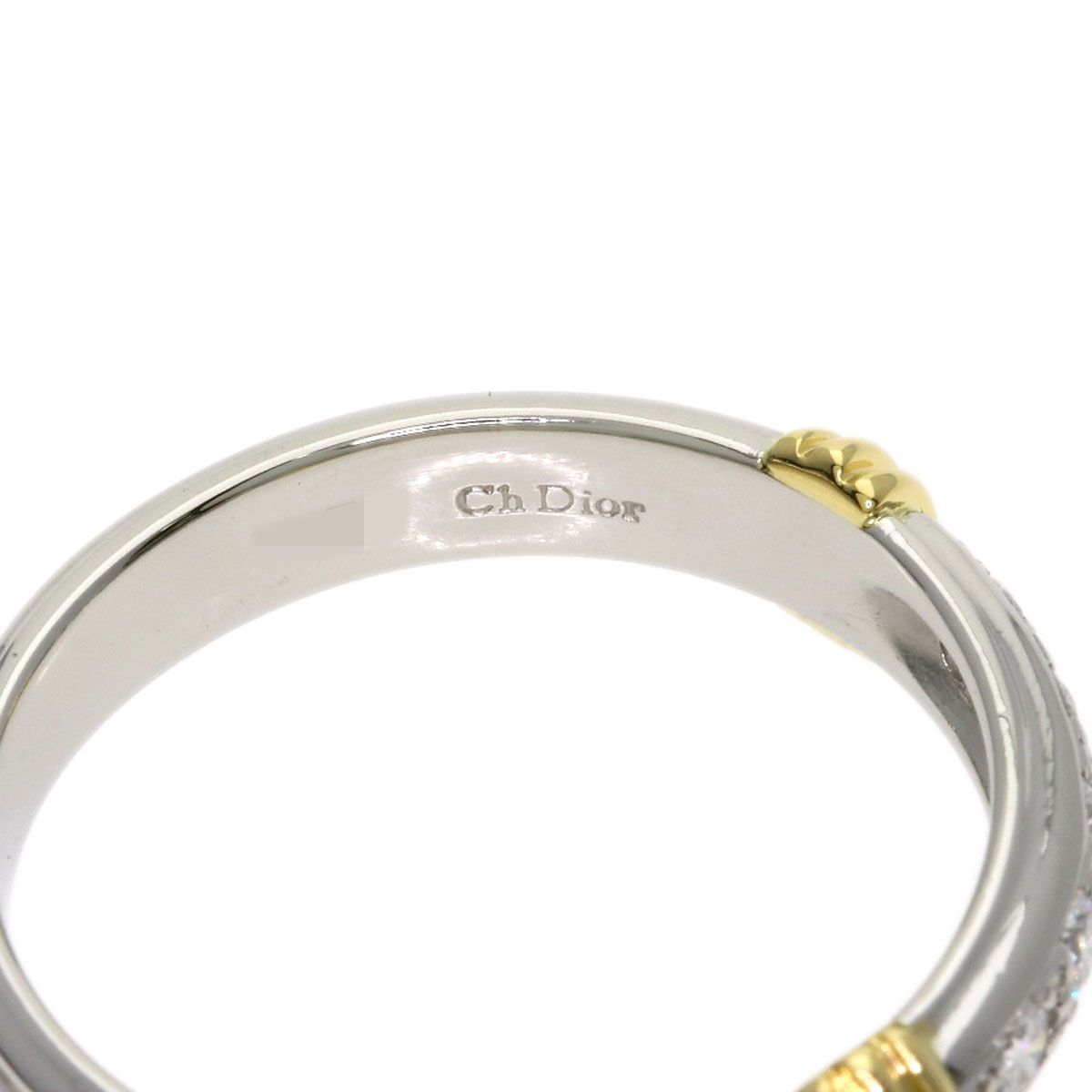 Dior Diamond Combination Ring 18k Yellow Gold — view 6