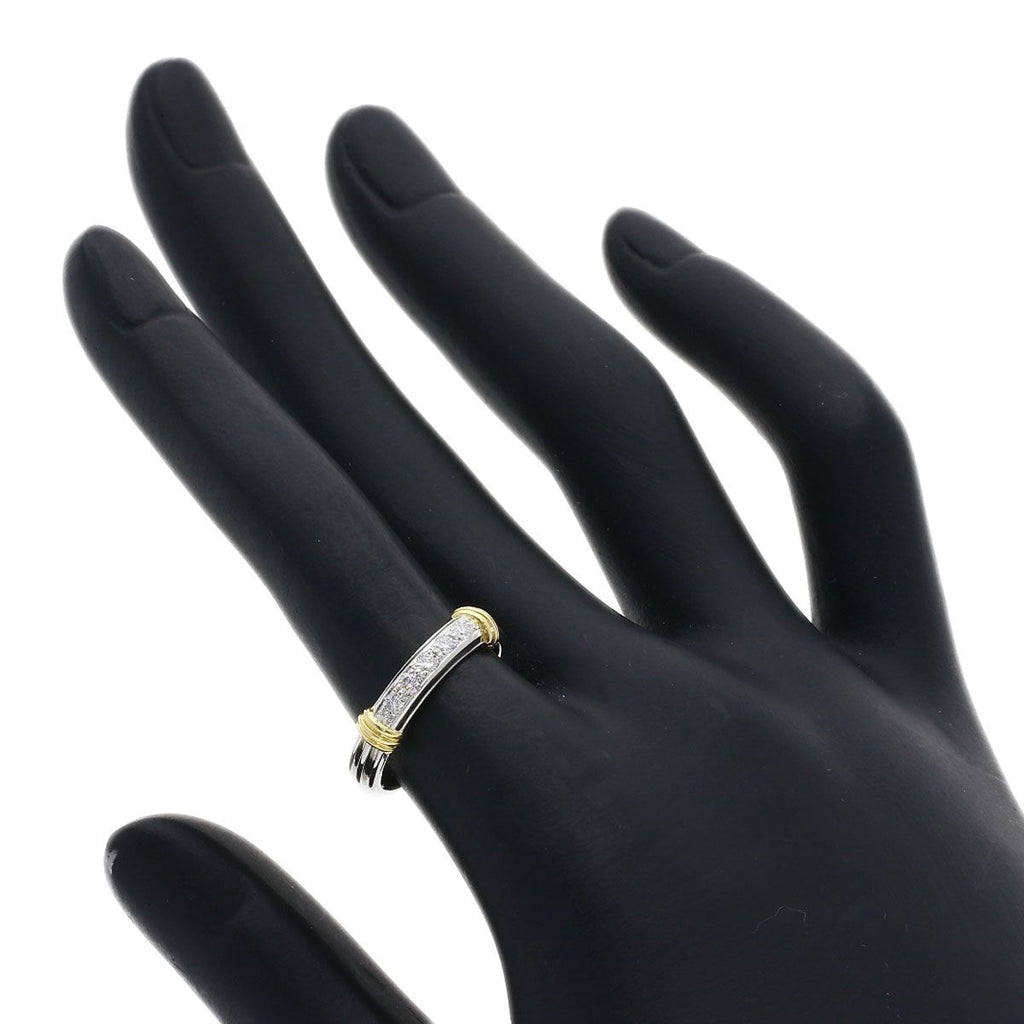 Dior Diamond Combination Ring 18k Yellow Gold — view 8