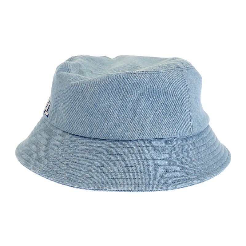 Chanel Logo Bucket Hat Denim Blue Shallow No String Sequins — view 2