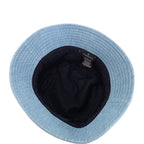 Chanel Logo Bucket Hat Denim Blue Shallow No String Sequins — view 7