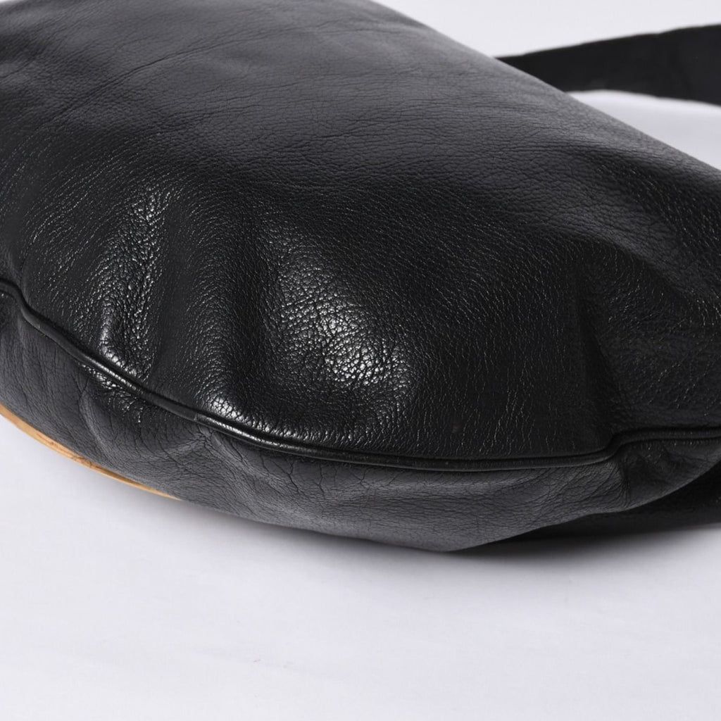 Gucci Bag Double G GG Logo Leather Black Gold — view 7