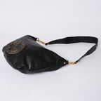 Gucci Bag Double G GG Logo Leather Black Gold — view 4