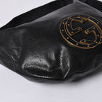 Gucci Bag Double G GG Logo Leather Black Gold — view 6