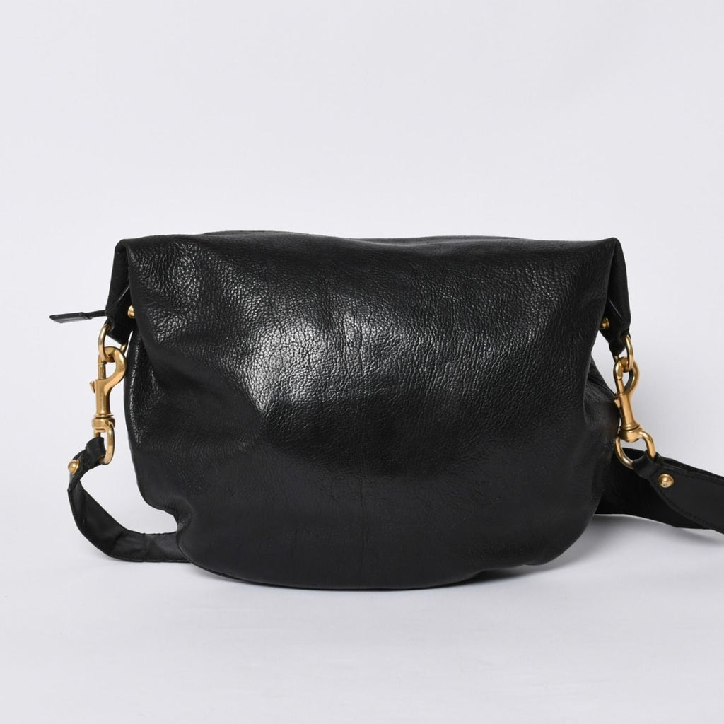 Gucci Bag Double G GG Logo Leather Black Gold — view 2