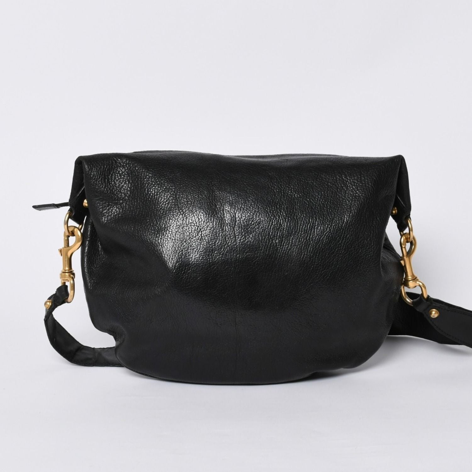 Gucci Bag Double G GG Logo Leather Black Gold — view 2