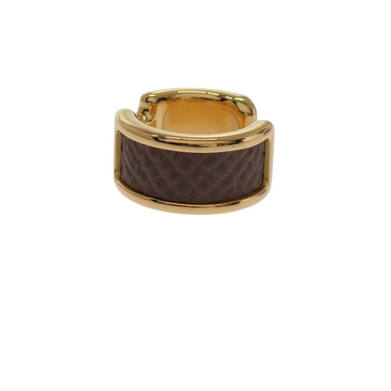 Hermes Olympe PM for Earrings Veau Epsom Etoupe Gold — view 5