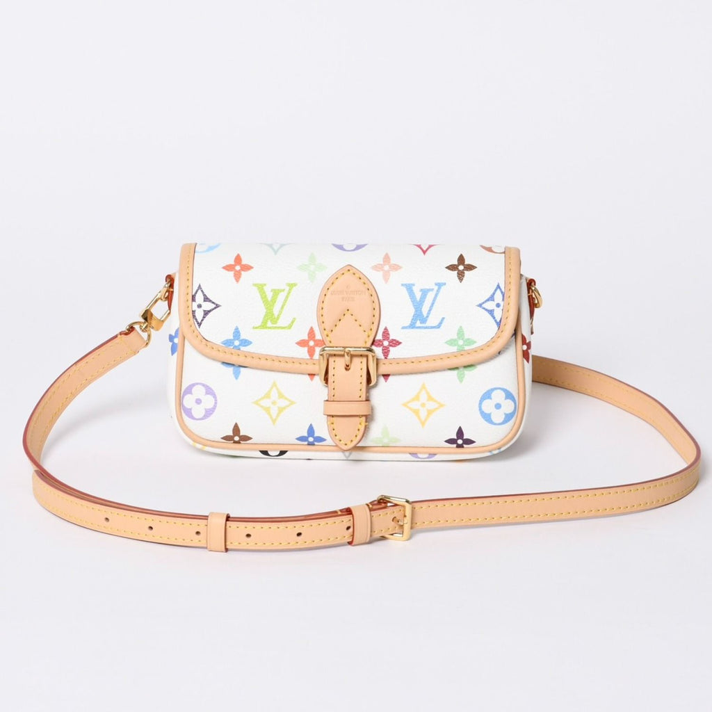 Louis Vuitton Monogram Multicolor Blanc Nano Diane Shoulder Bag