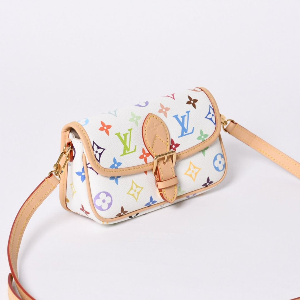Louis Vuitton Monogram Multicolor Blanc Nano Diane Shoulder Bag — view 3