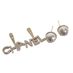Chanel CC Logo Earrings 2-Way Faux Pearl Gold — view 5