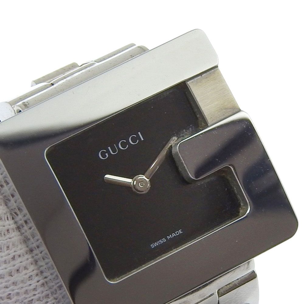 Gucci Watch Stainless Steel Quartz Analog Display Black Dial — view 7