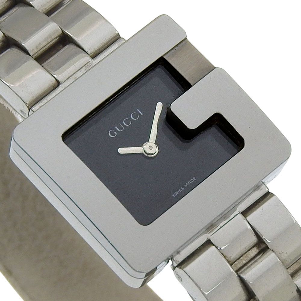 Gucci Watch Stainless Steel Quartz Analog Display Black Dial — view 3